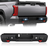 New Truck Rear Bumpers Compatible with 2022-2024 Toyota Tundra with LED Lights | Yzona